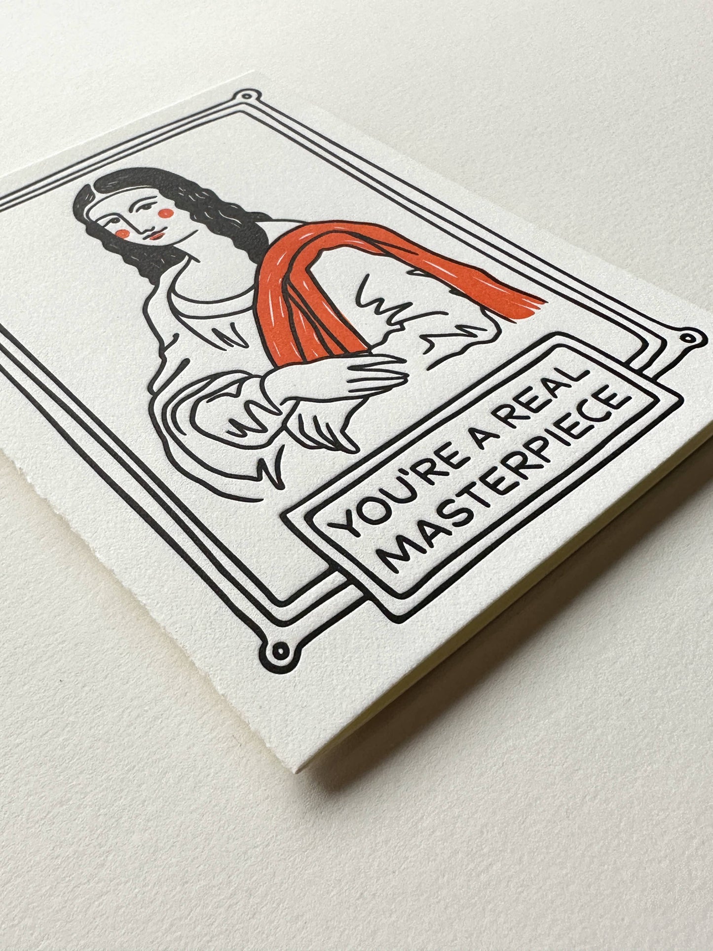 You're A Masterpiece - Art History Letterpress Greeting Card