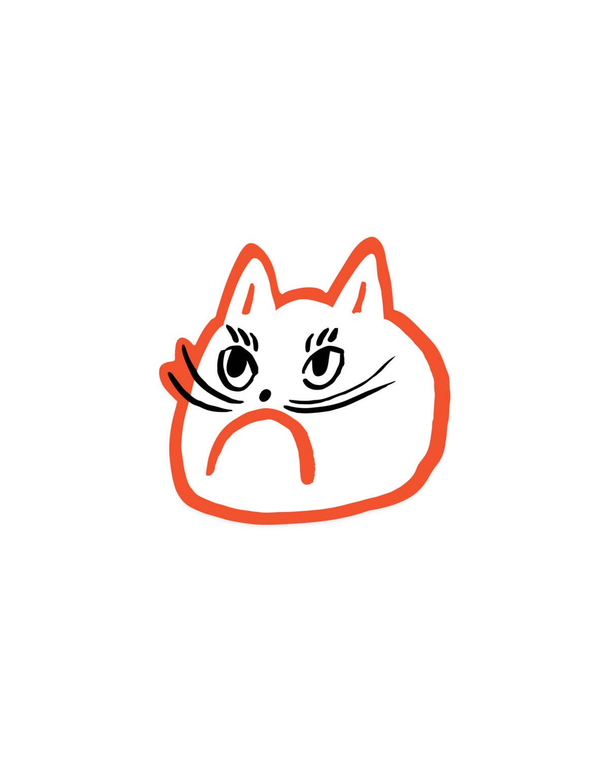 Cat Head Sticker