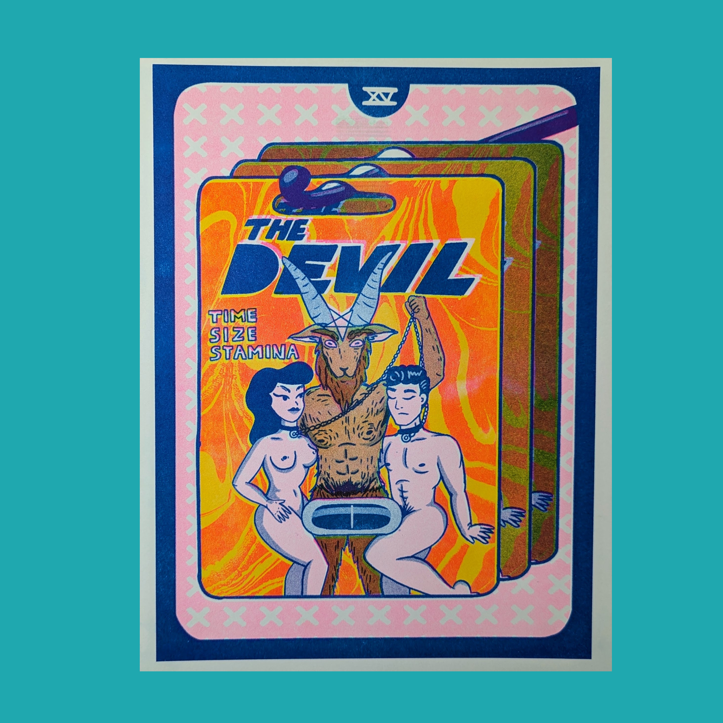 The Devil | 8.5"x11" Risograph print