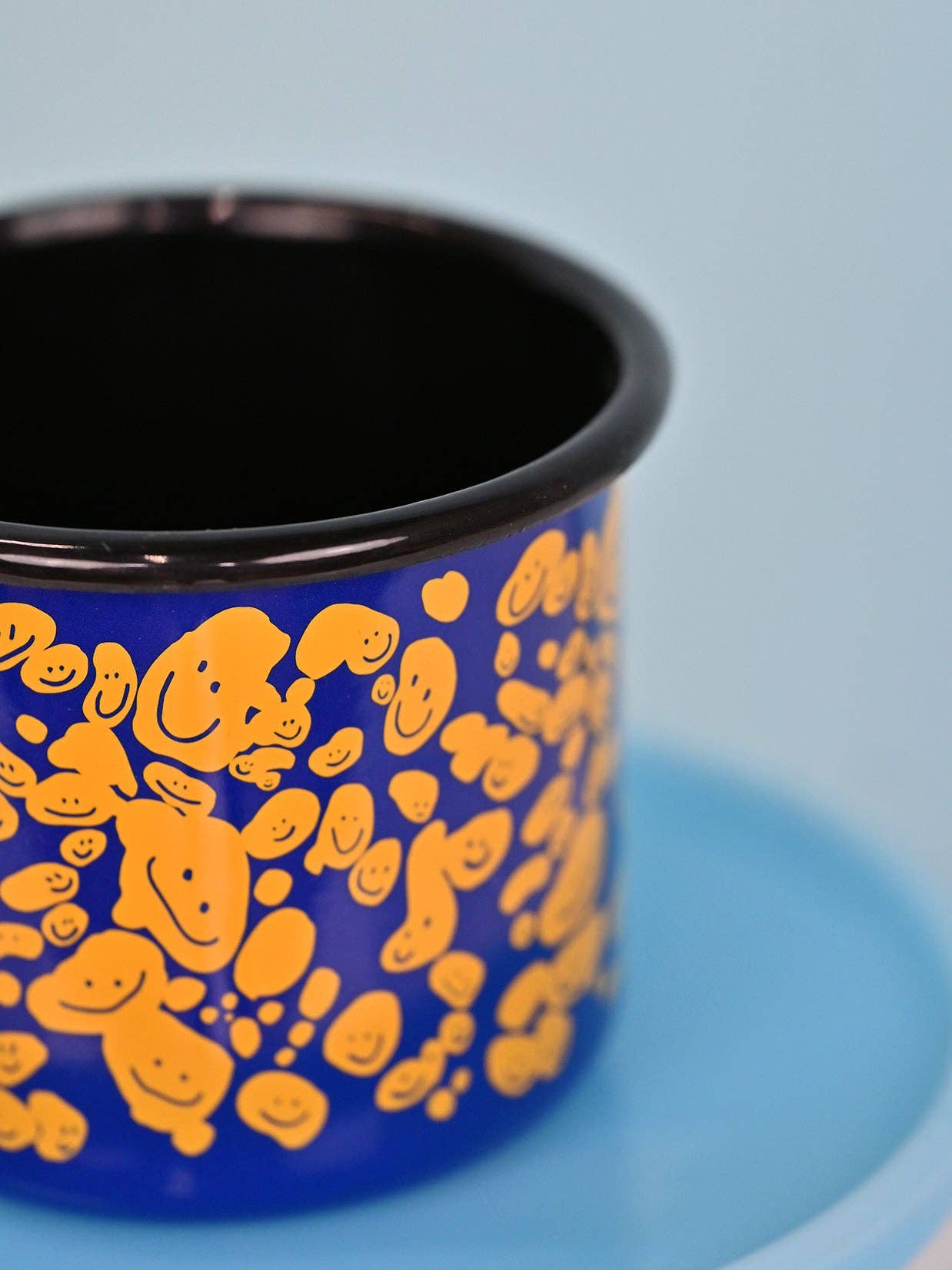 "Speckled Smileys" Enamel mug