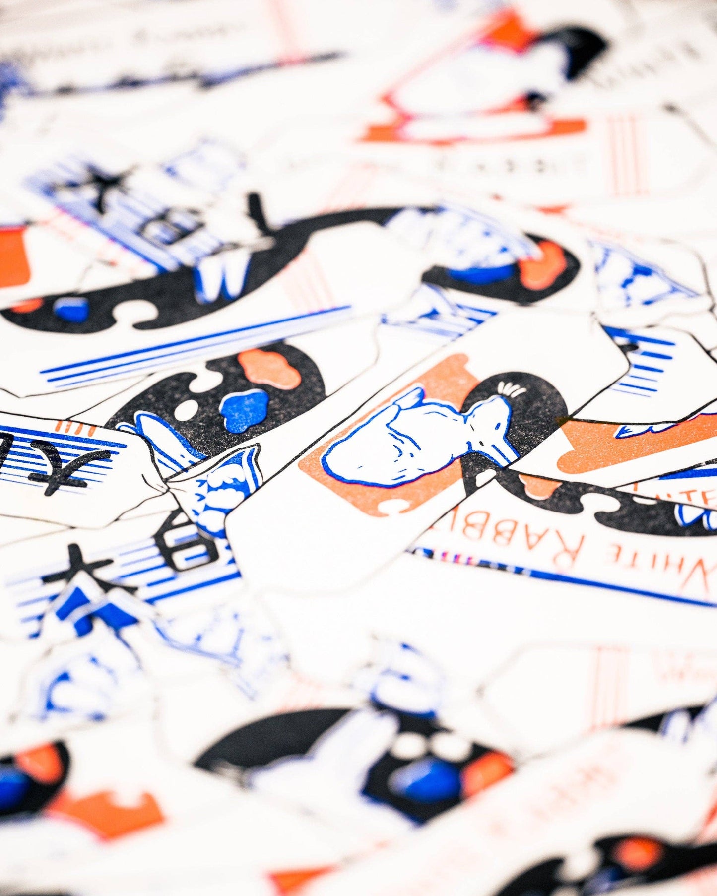 White Rabbit Candy | 8.5"x11" Risograph Print