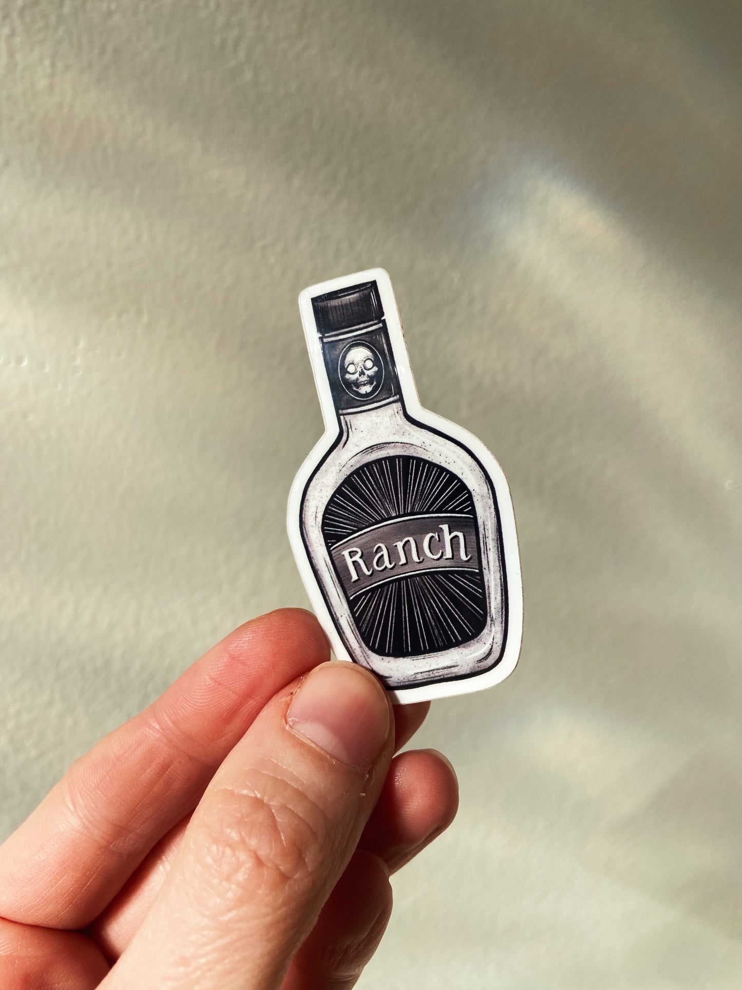 Haunted Ranch dressing bottle sticker