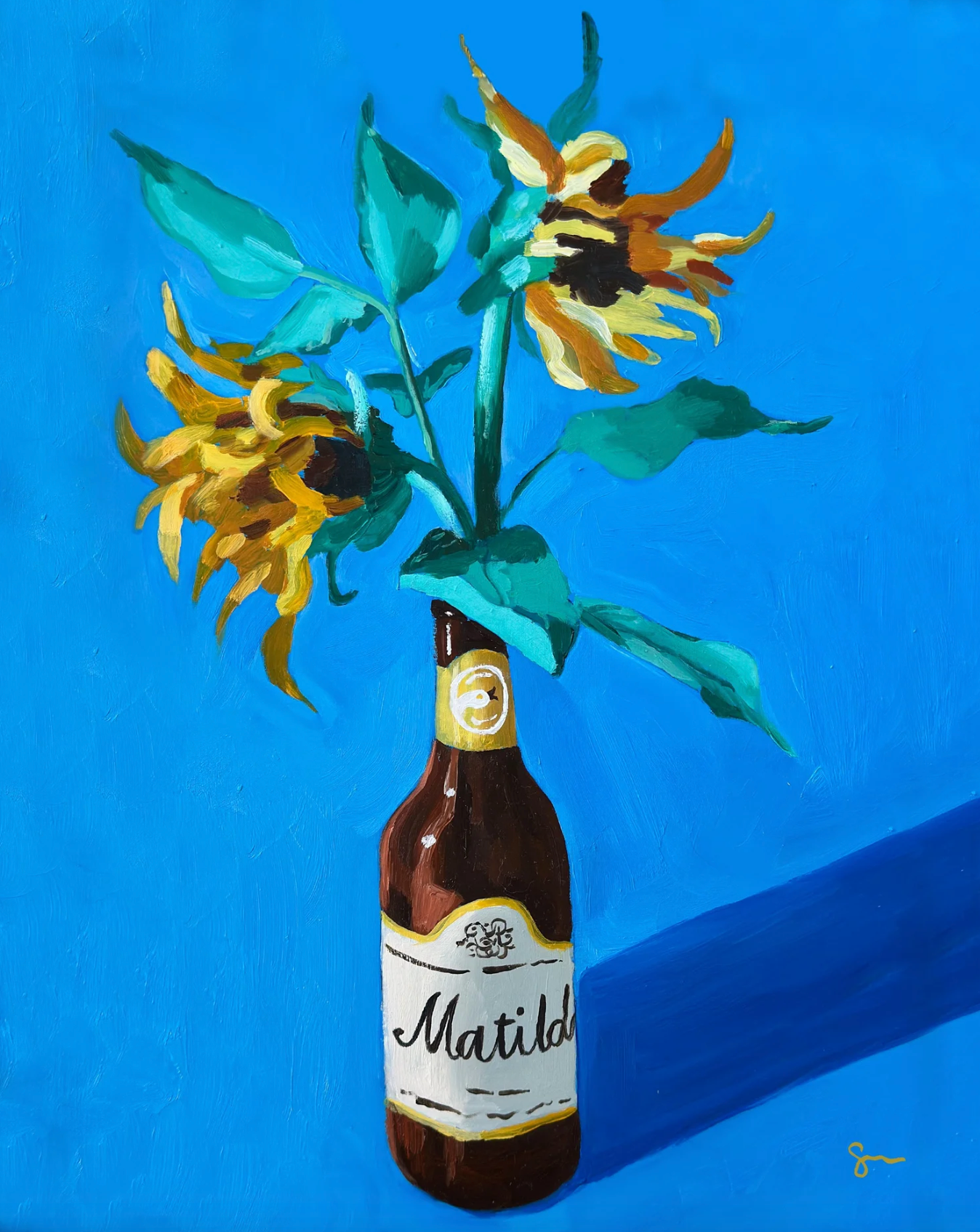 Matilda Sunflowers 11x17 Giclee Print