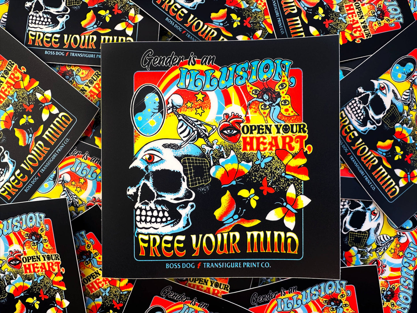 Gender Is An Illusion Sticker