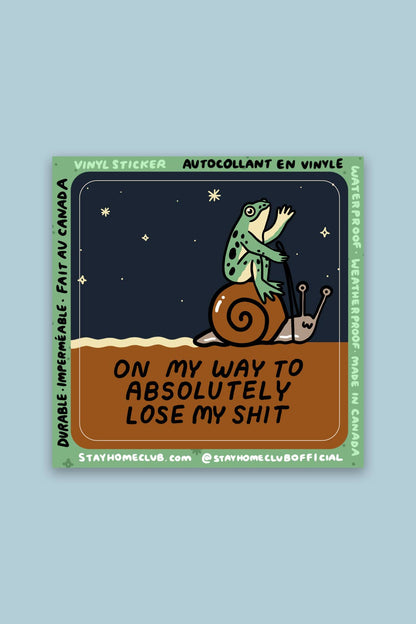 Lose My Shit Sticker | Waterproof Vinyl Sticker