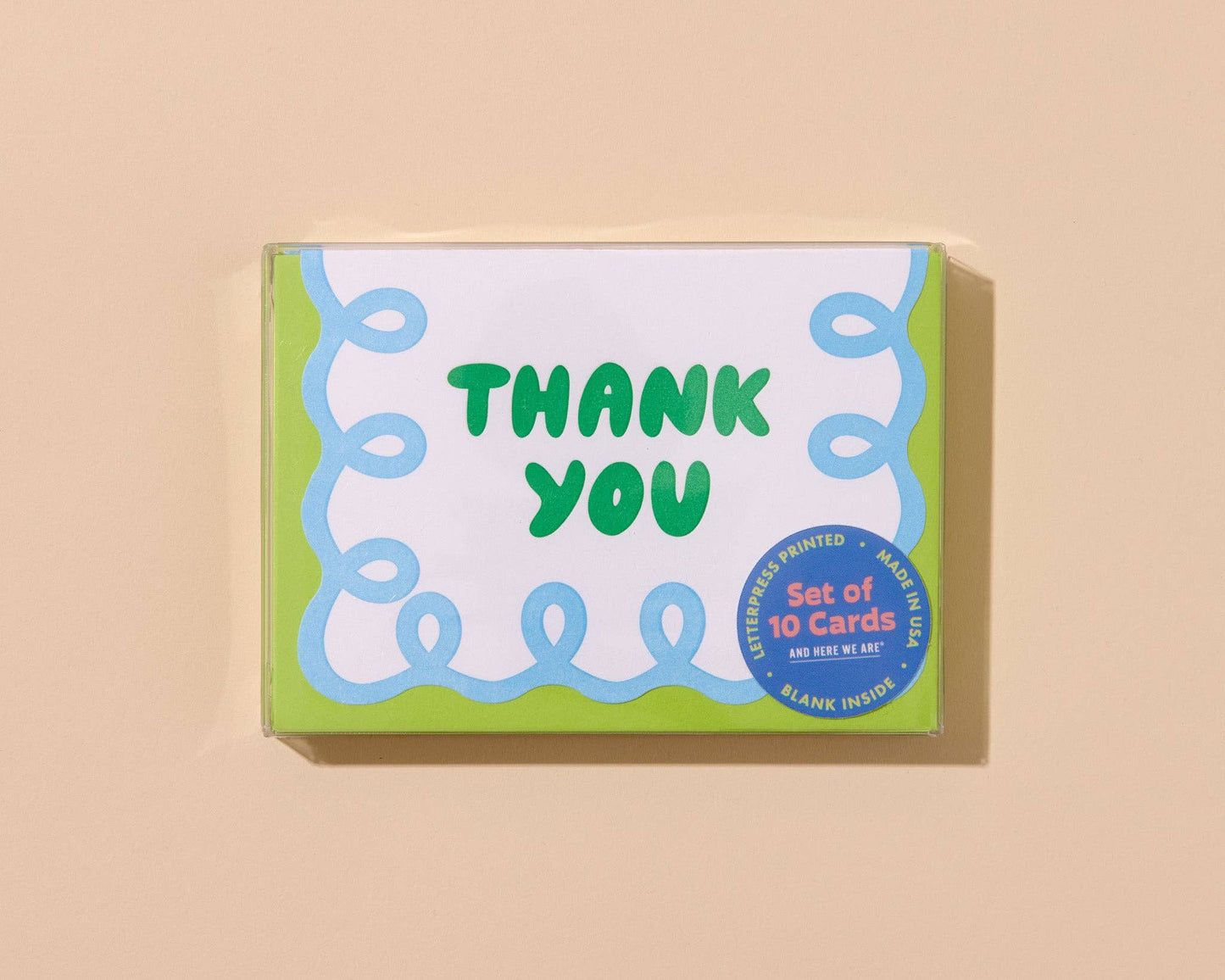 Coquette Letterpress Scallop Thank You Card Set (10)