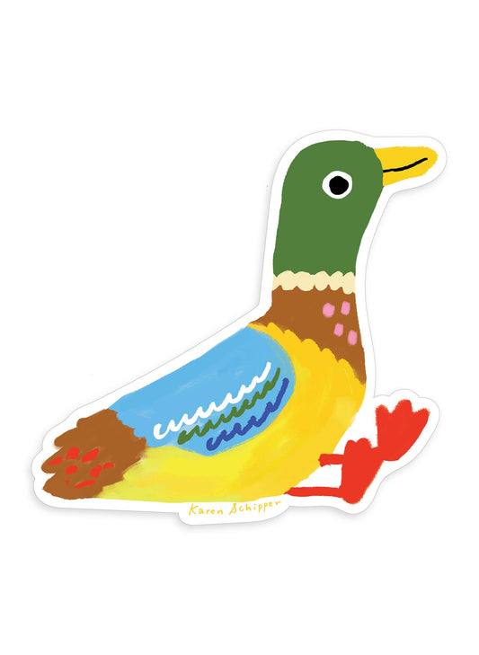 Mallard Duck Sticker - Cute Duck Sticker