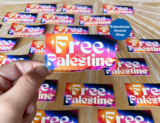 Free Palestine Sticker (by Palestinian brand)