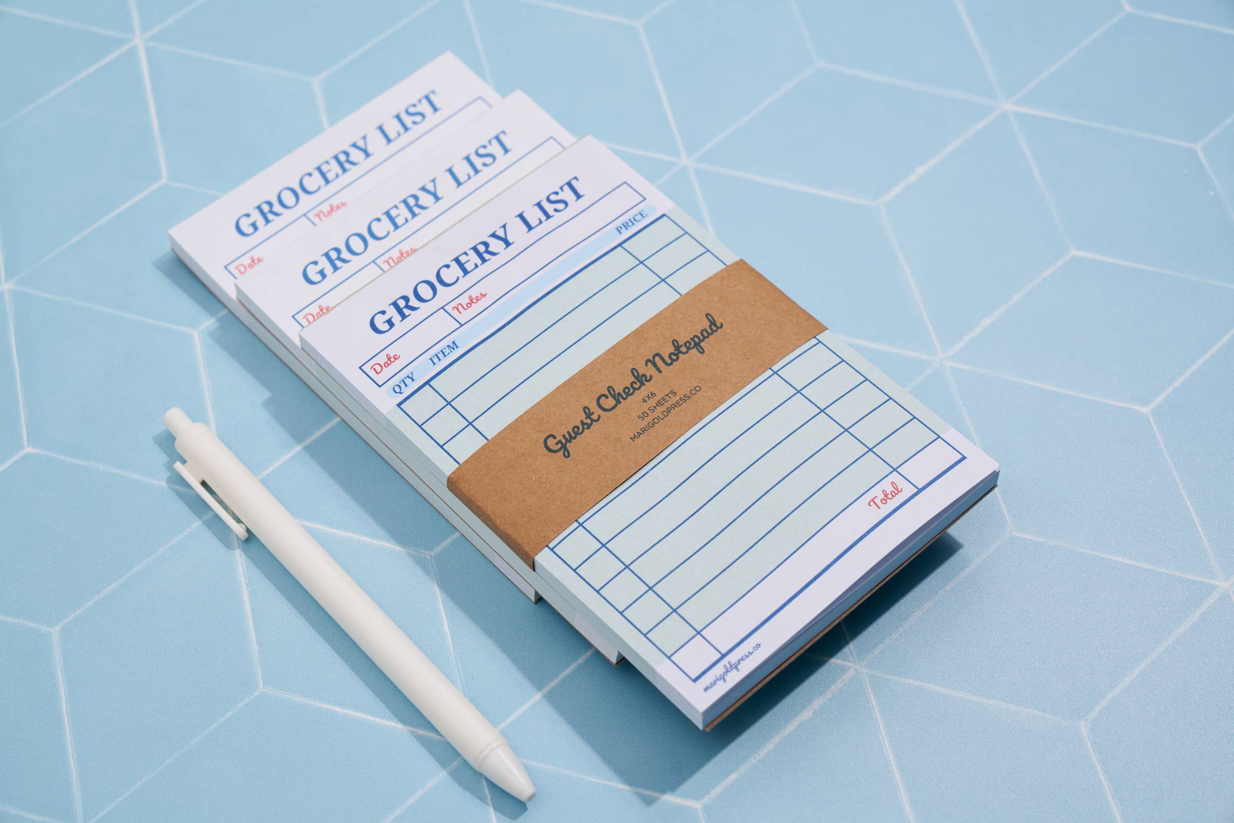 Cheque Notepad Guest Check Notepad Grocery List – momo & co