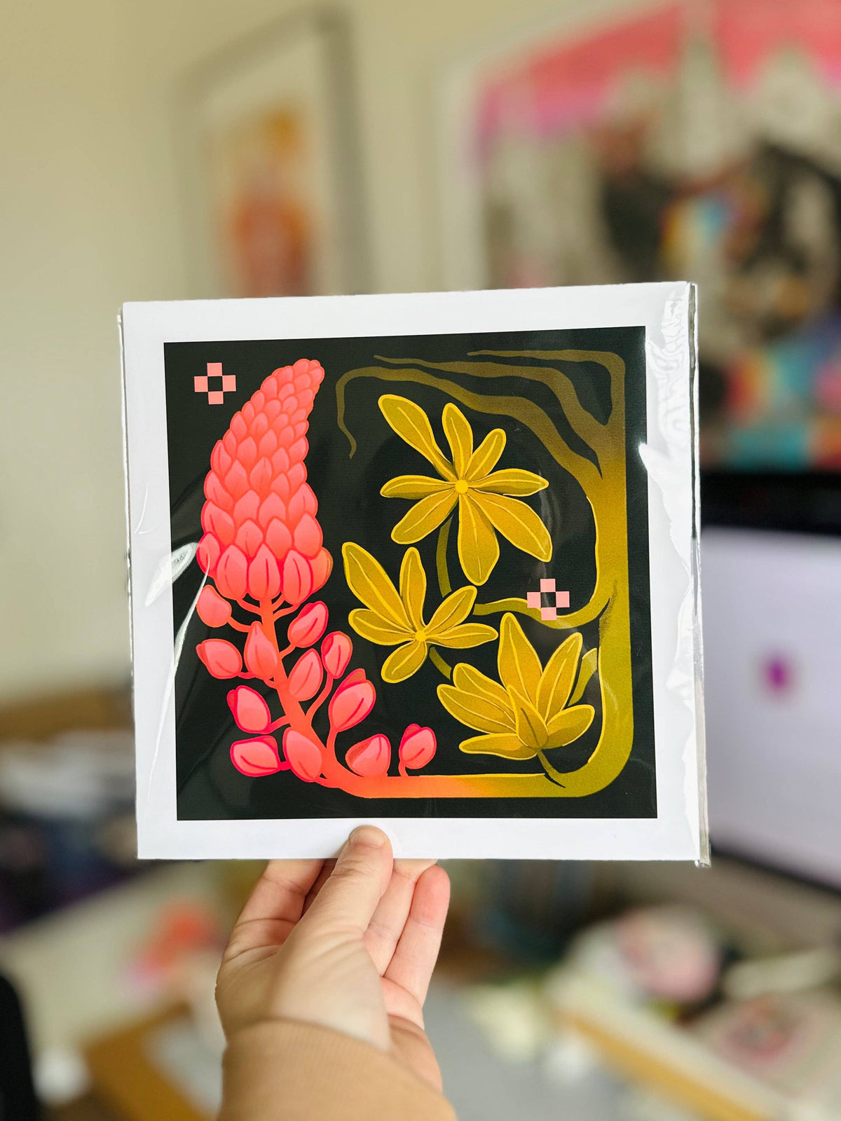 Pink Lupine Print