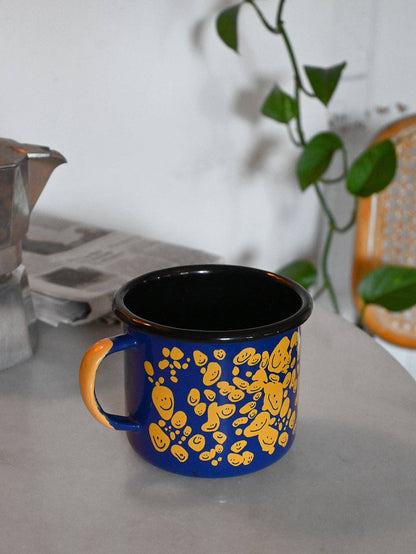 "Speckled Smileys" Enamel mug