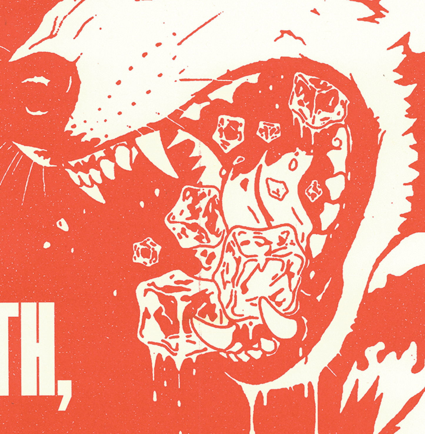 Crush Ice Risograph Printed Poster - I.C.E. Out!