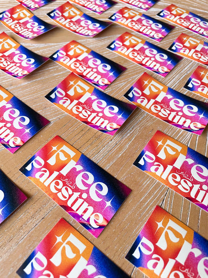 Free Palestine Sticker (by Palestinian brand)