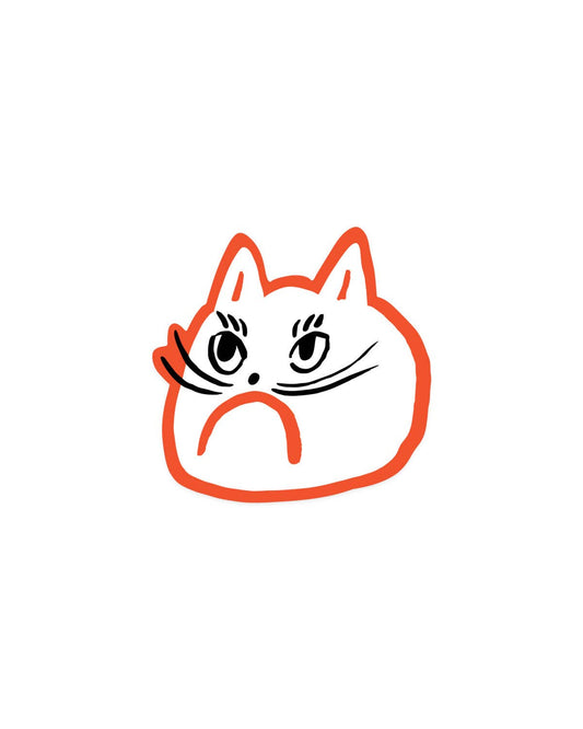 Cat Head Sticker