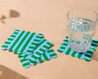 Riviera Letterpress Vellum Coaster Set