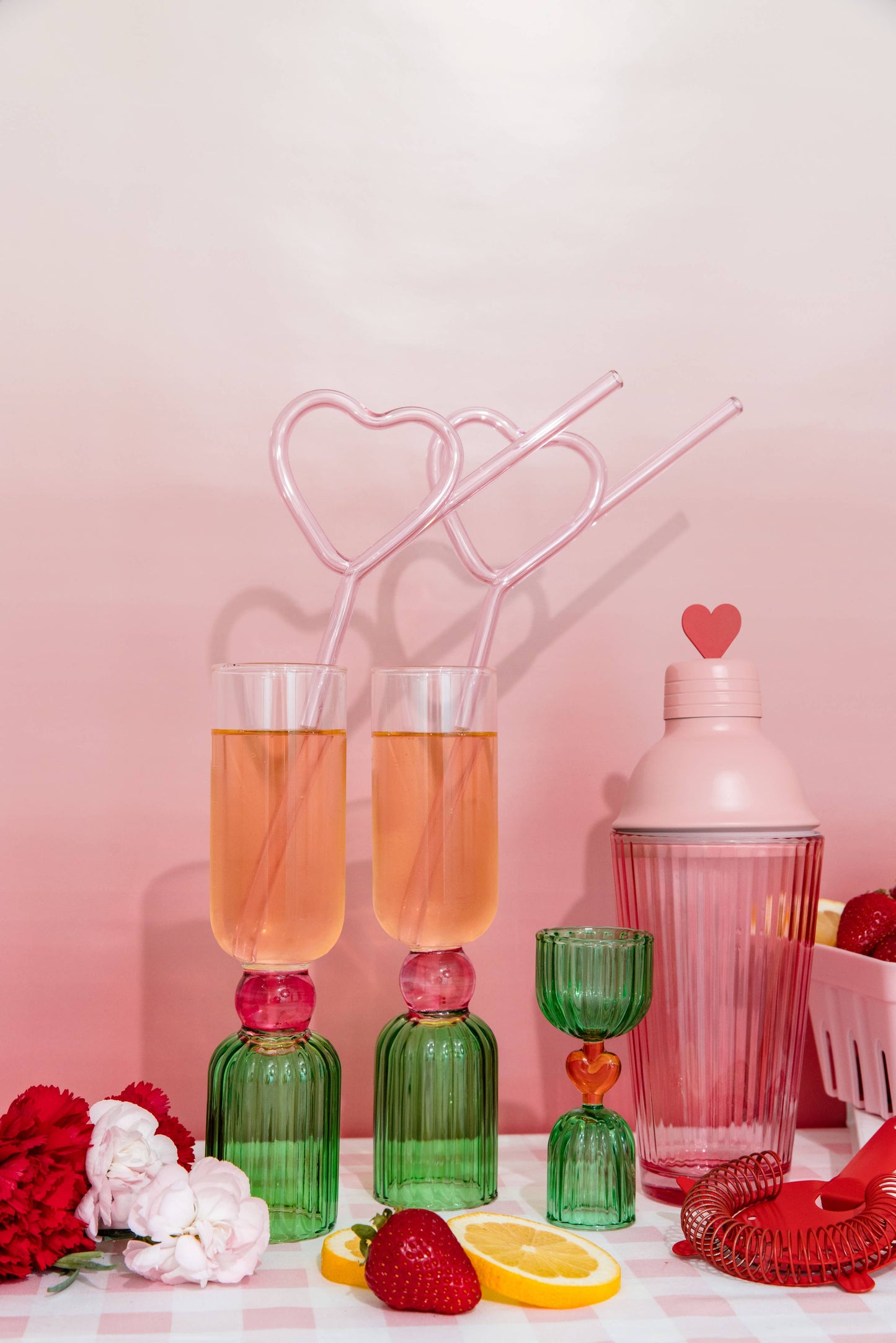 Tipsy Turvy Bar Glass Set, Colorblock