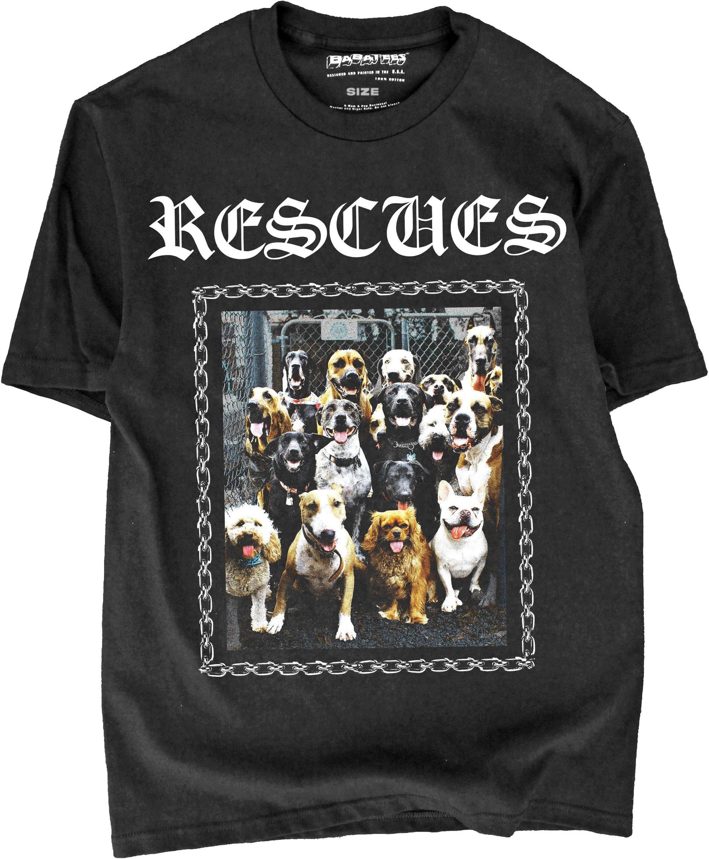 Rescue Dogs Tshirt, 90s Style