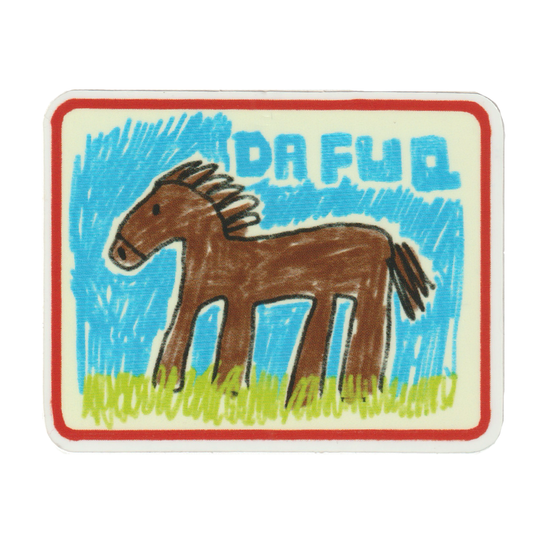 Da Fuq horse sticker