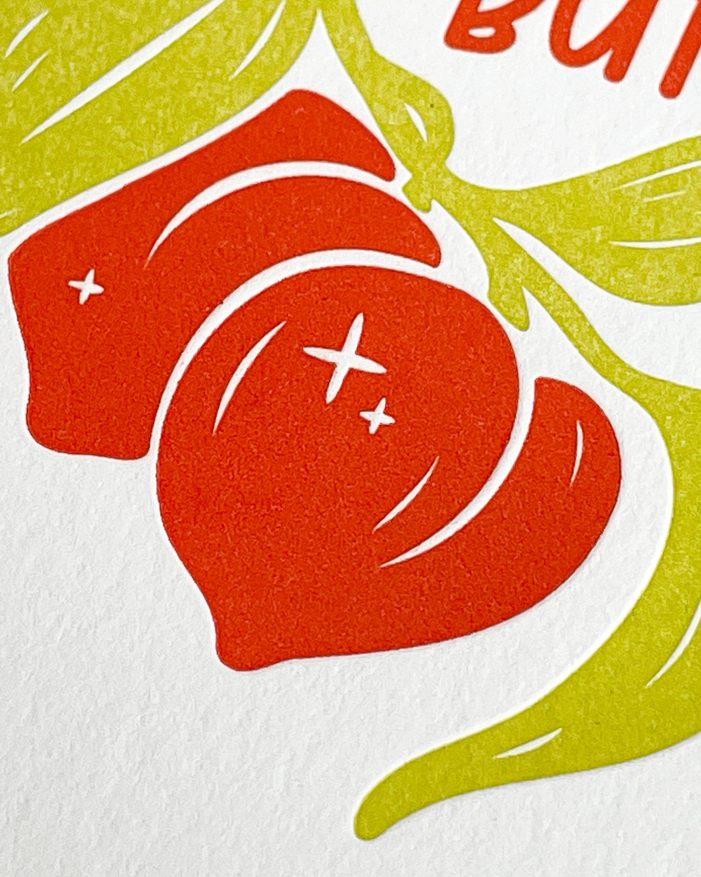 I Like Your Butt - Letterpress Greeting Card