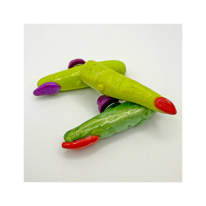 Spooky Halloween Cute Witch Finger Novelty Lapel Pin