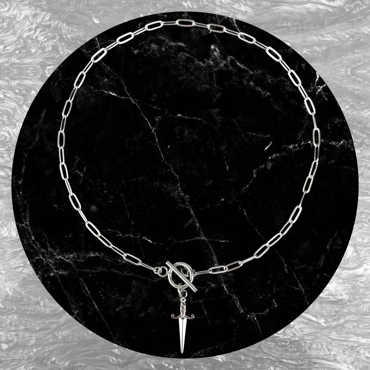 16in Steel Dagard Necklace