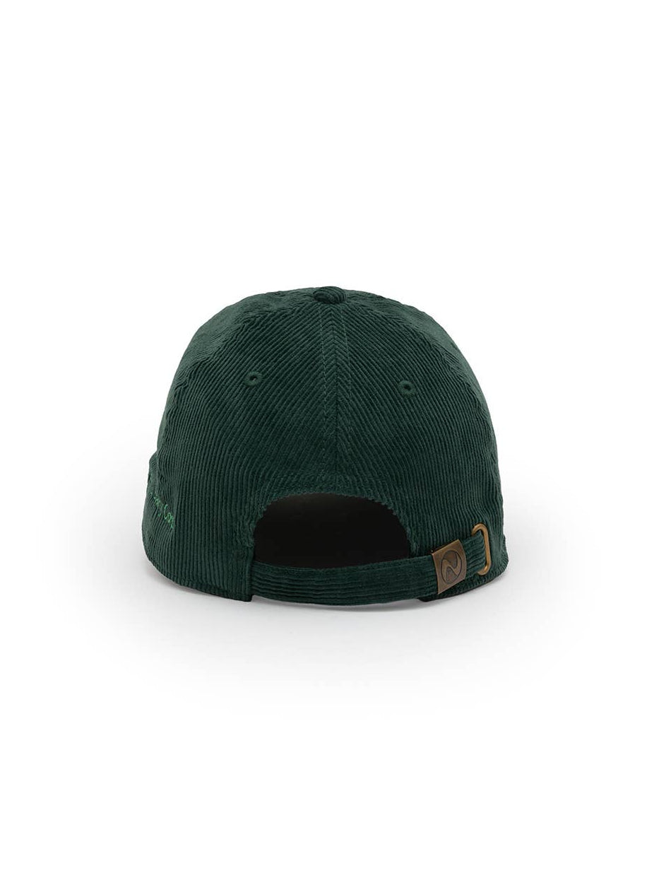 back of green cap on a white background