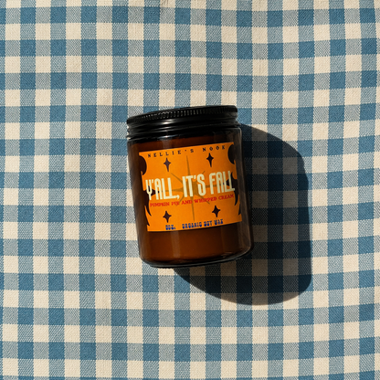Y’all, Its Fall Candle - Pumpkin Pie & Whipped Cream