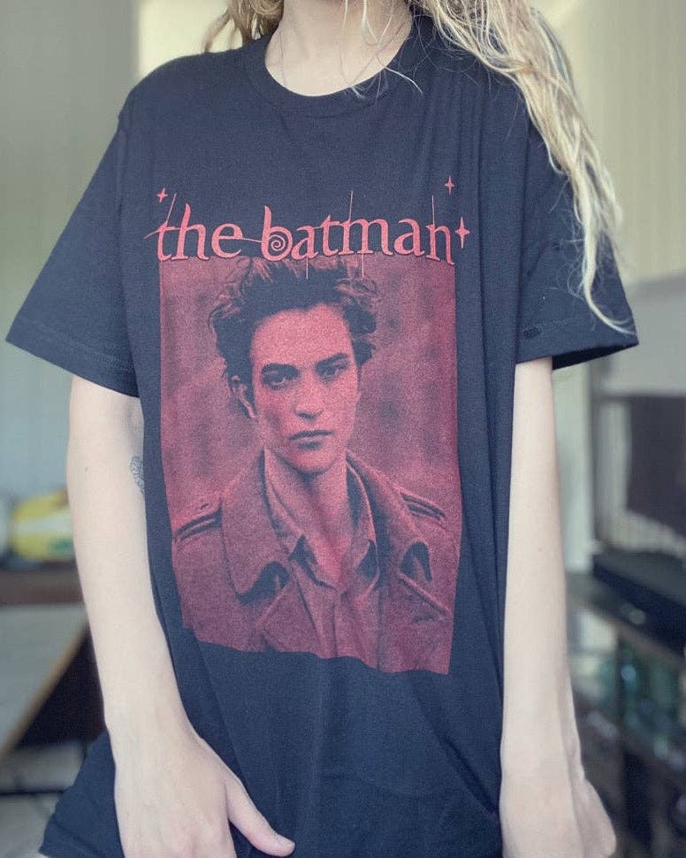 the batman, a glittery vengeance t-shirt