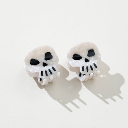 Spooky Skull Claw Clip - Small