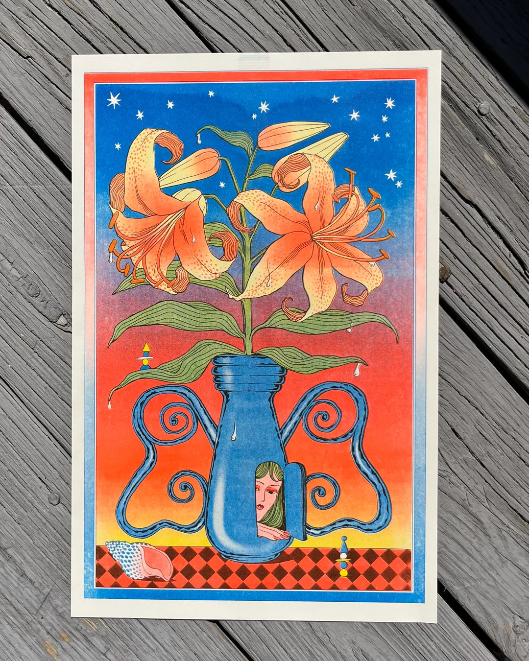 Dawn Flowers Riso