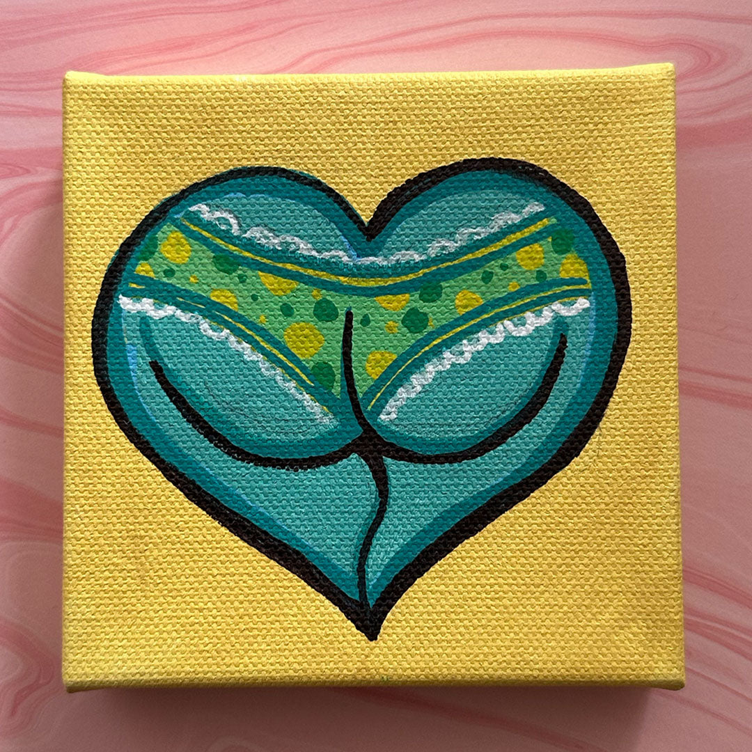 Paint your own heart butt