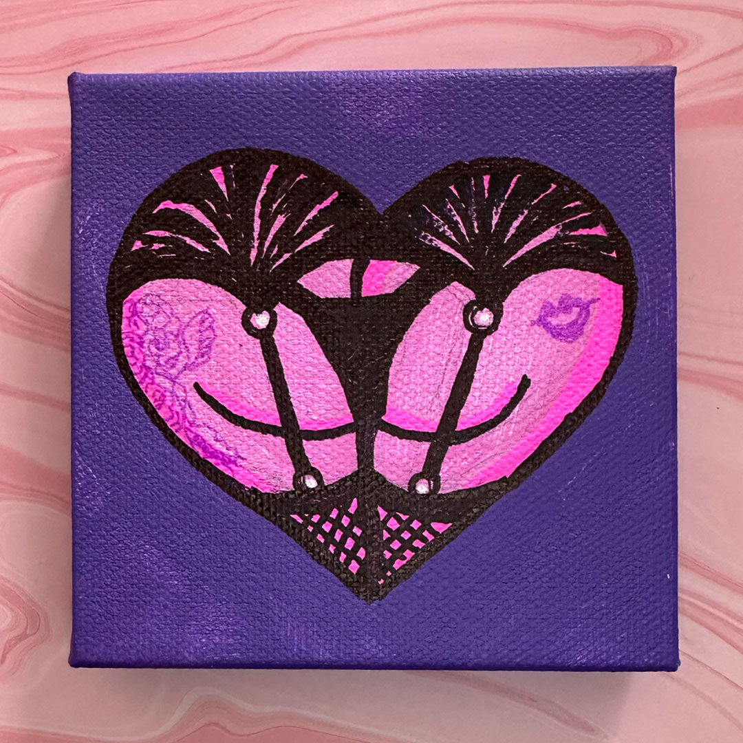 Paint your own heart butt