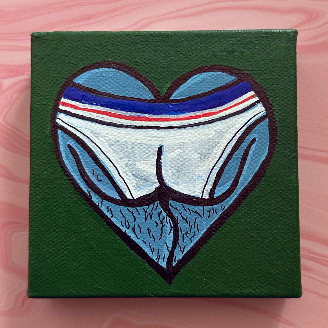 Paint your own heart butt