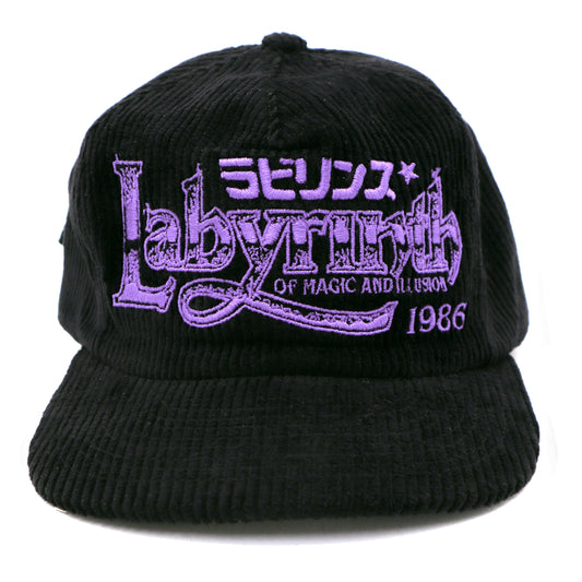 Labyrinth 1986 Black Corduroy Hat