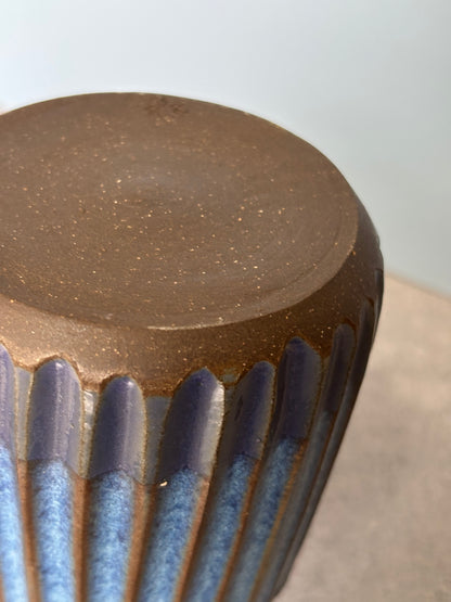 Handmade, Fluted Bud Vase