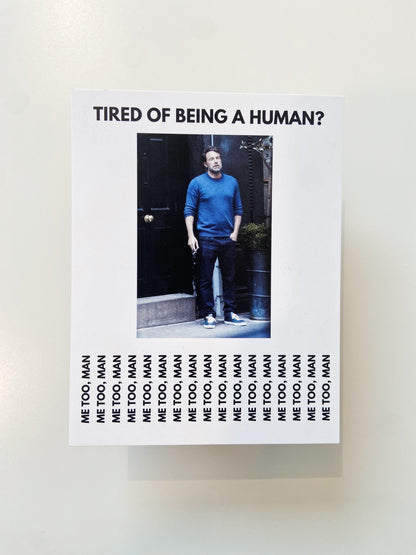 tired of being human postcard