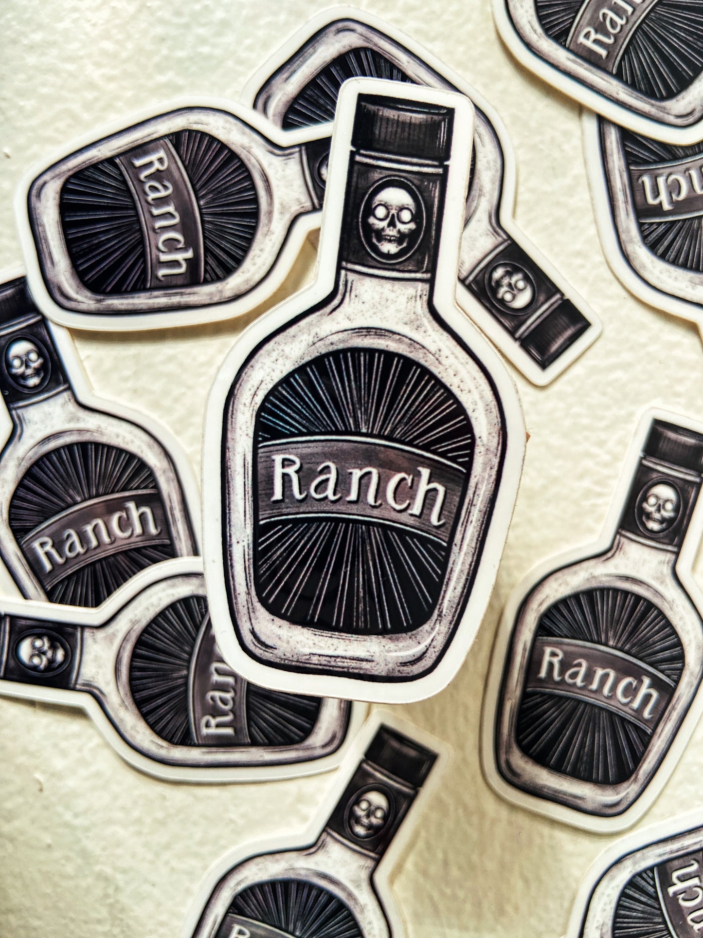 Haunted Ranch dressing bottle sticker