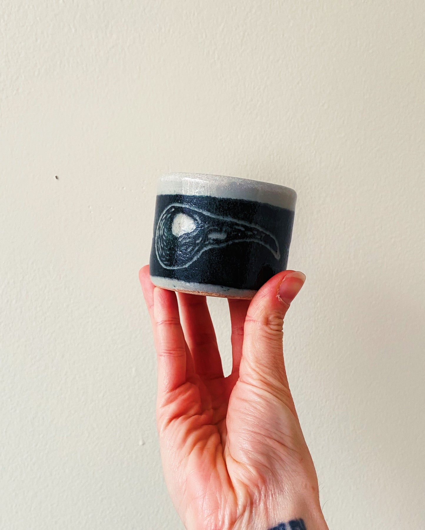 bird skull tumbler