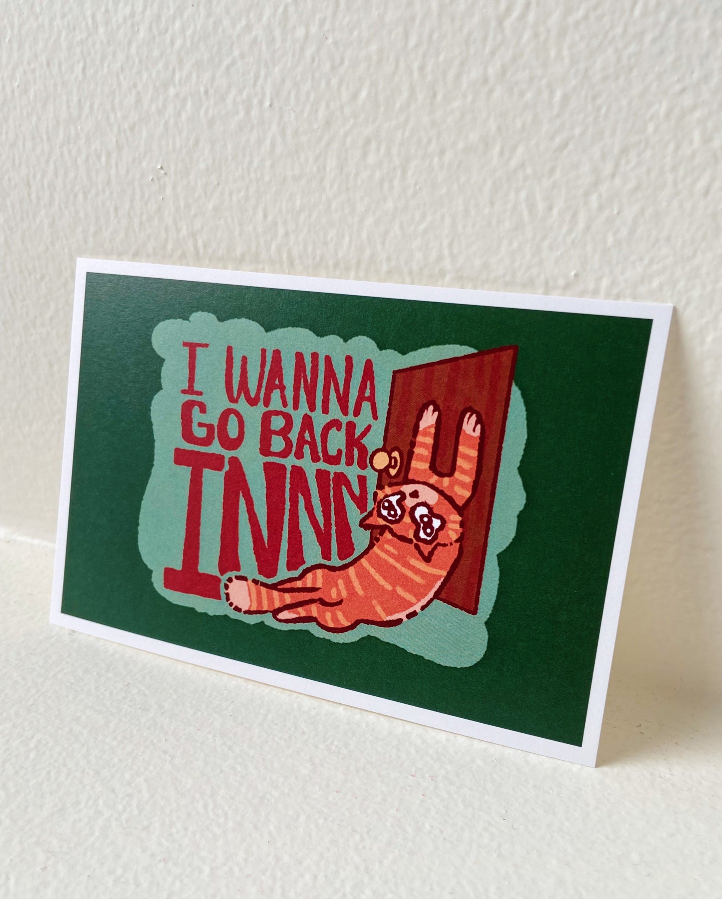 let me back in 4"x6" art print