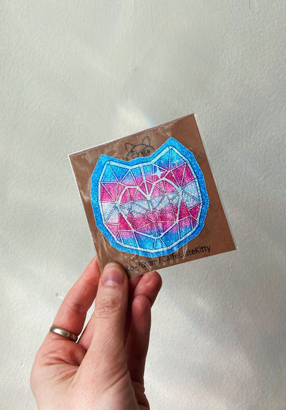 Trans Flag Crystal Cat