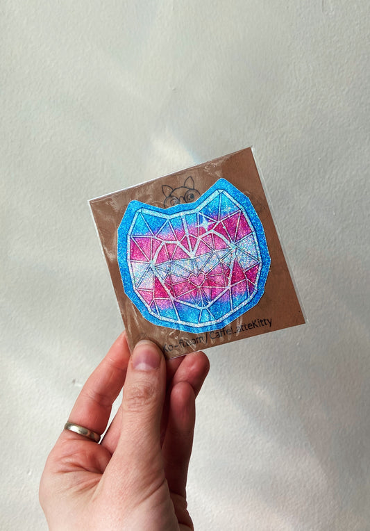 Trans Flag Crystal Cat