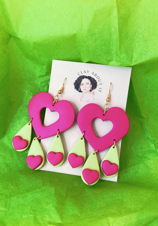 Handmade Heart Earrings