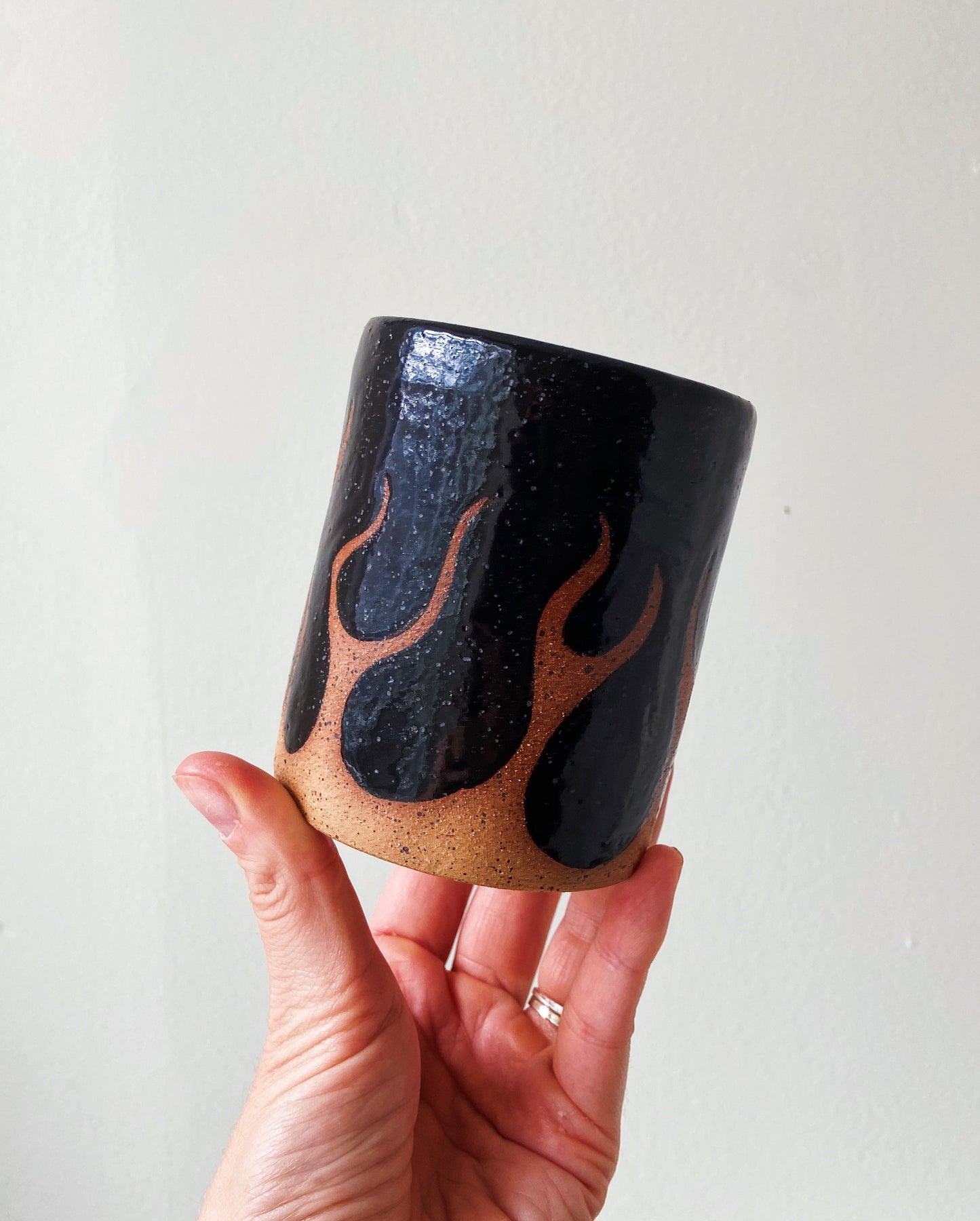 Handmade Ceramic Flame Cup