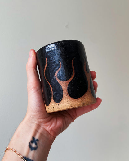 Handmade Ceramic Flame Cup