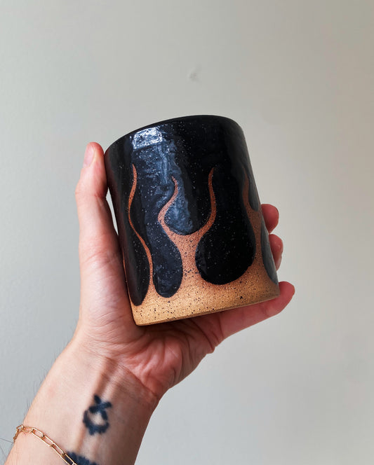 Handmade Ceramic Flame Cup