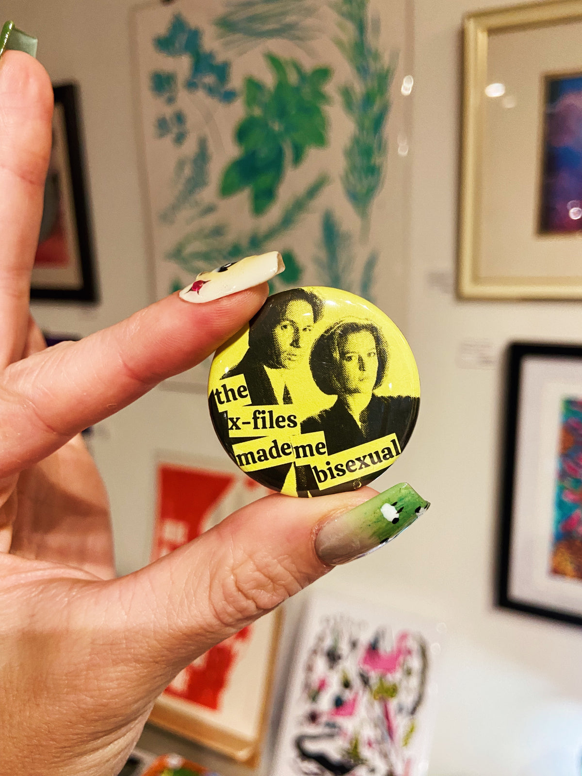the x-files made me bisexual pin