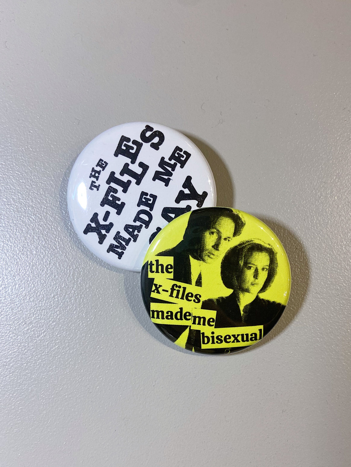 the x-files made me gay pin