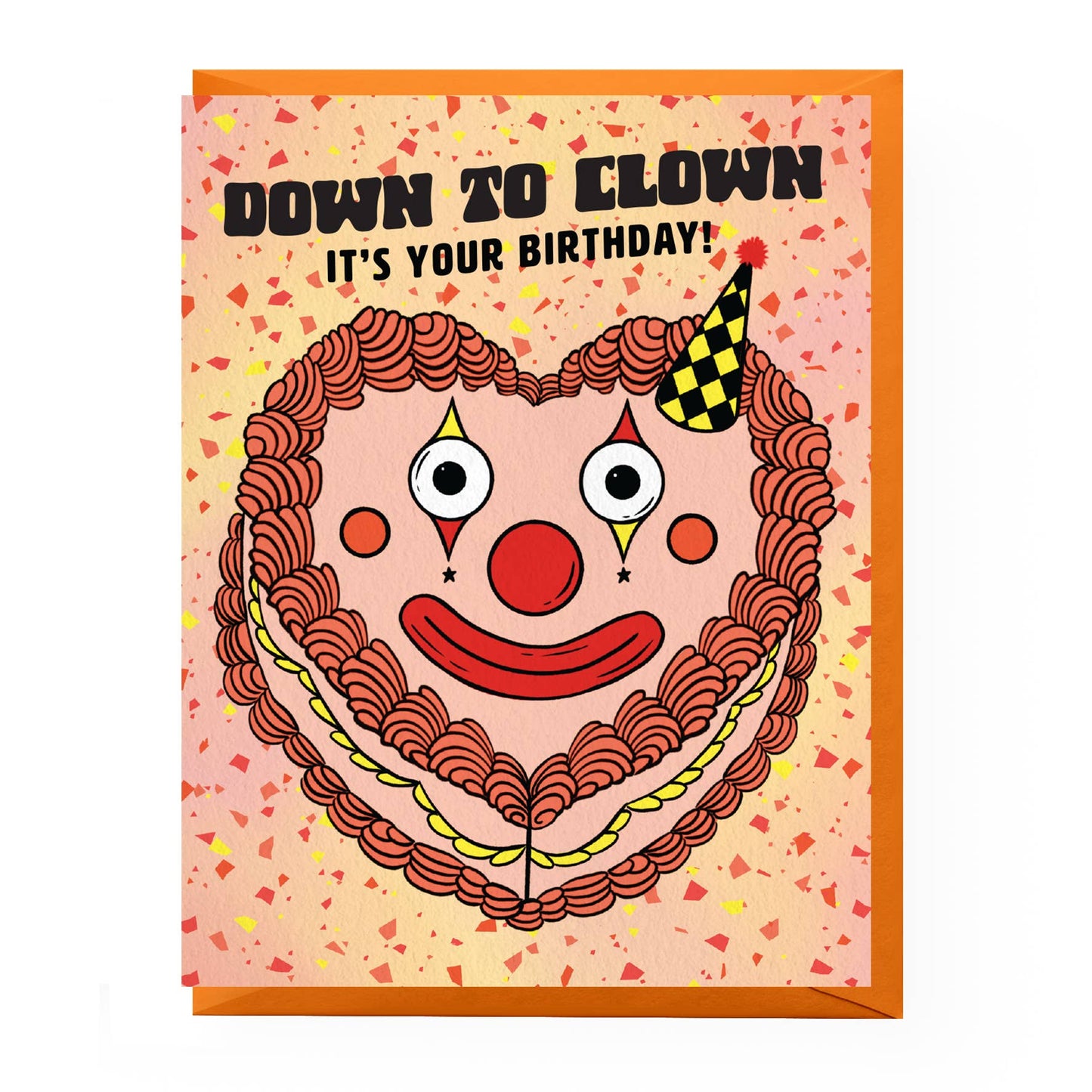 Clown Cake Birthday Card
