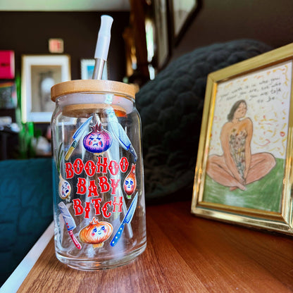 Boohoo Baby Bitch Glass Tumbler