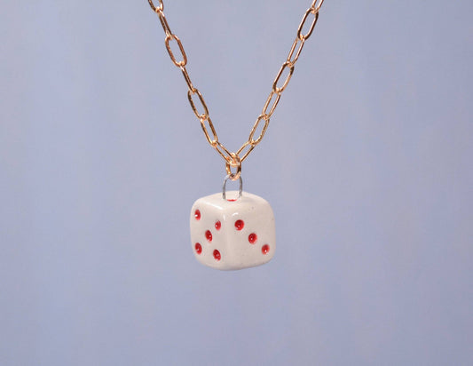 Red Dice Necklace